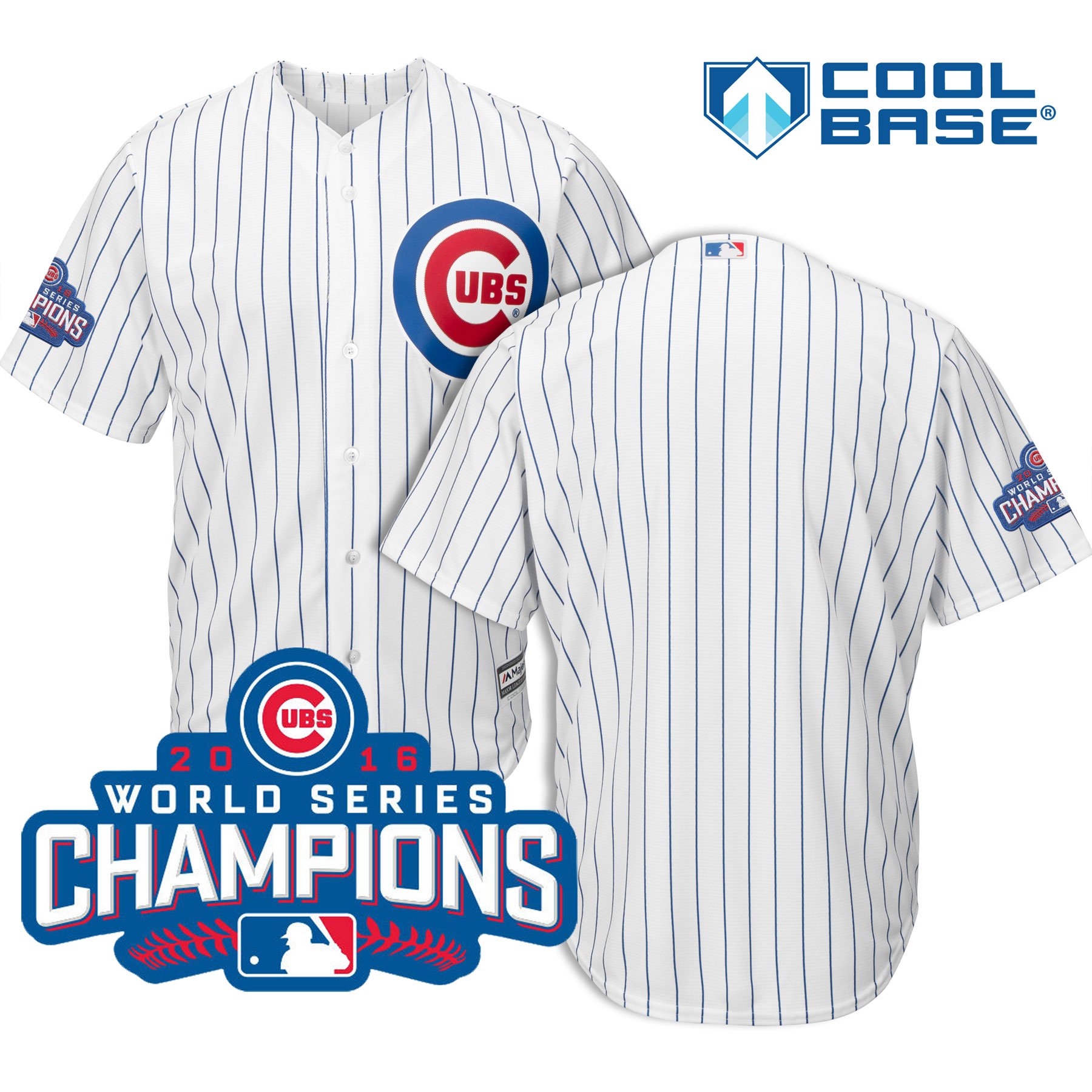 Chicago Cubs Custom 2018 Home Cool Base Jersey By Majestic